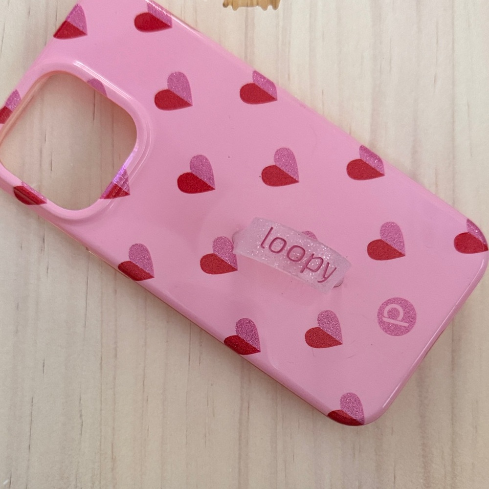 Loopy Case Red and Pink Heart Phone Case